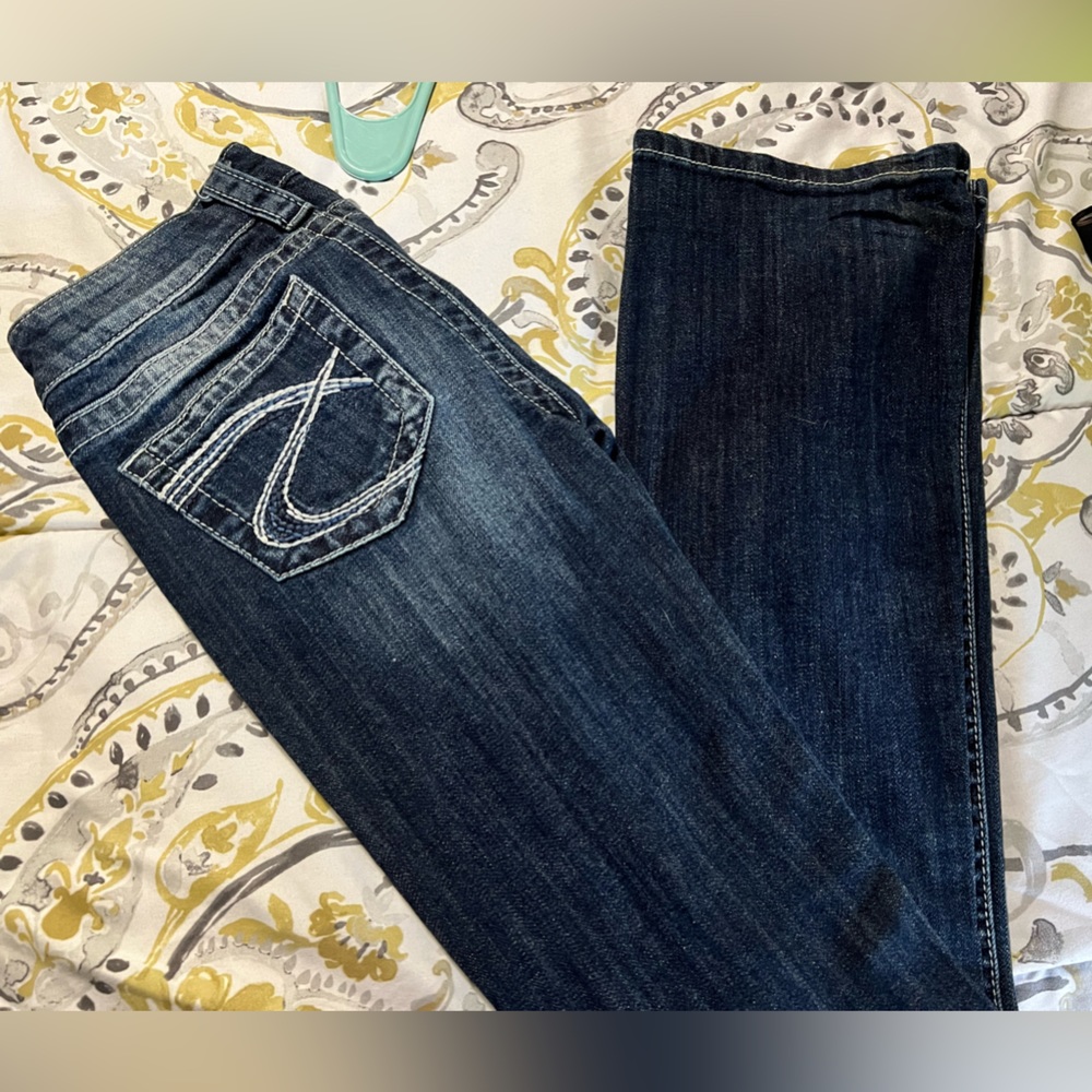 Silver blue jeans
